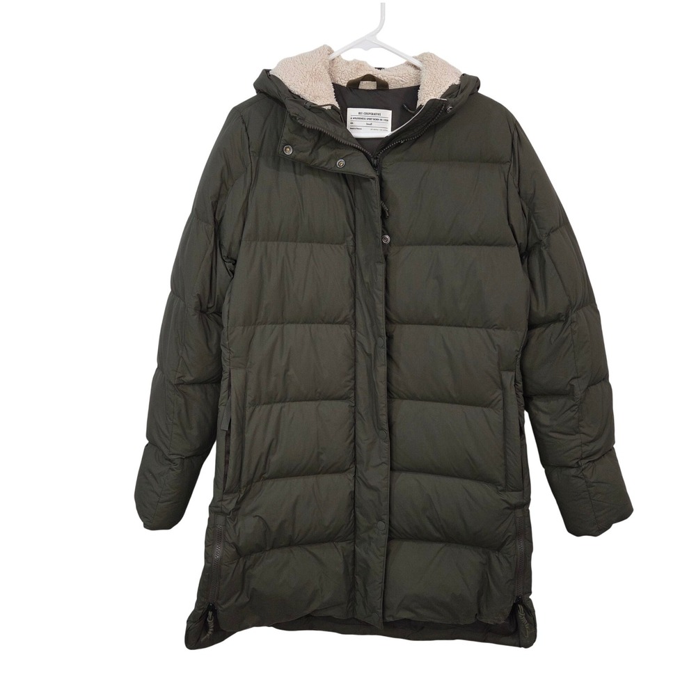 REI Co-op Norseland Down Parka Women S Olive Green Hooded Long Puffer Coat